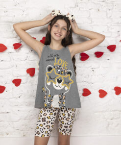 26900 Pijama con casaca de jersey y calza