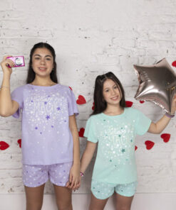 26904 Pijama de jersey ESTAMPA BRILLA EN LA OSCURIDAD