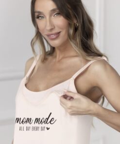 26200 - Camisón maternal de jersey con taza de lactancia y mañanita