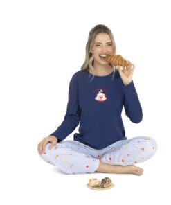 26311 - Pijama con casaca de jersey y pantalón sublimado